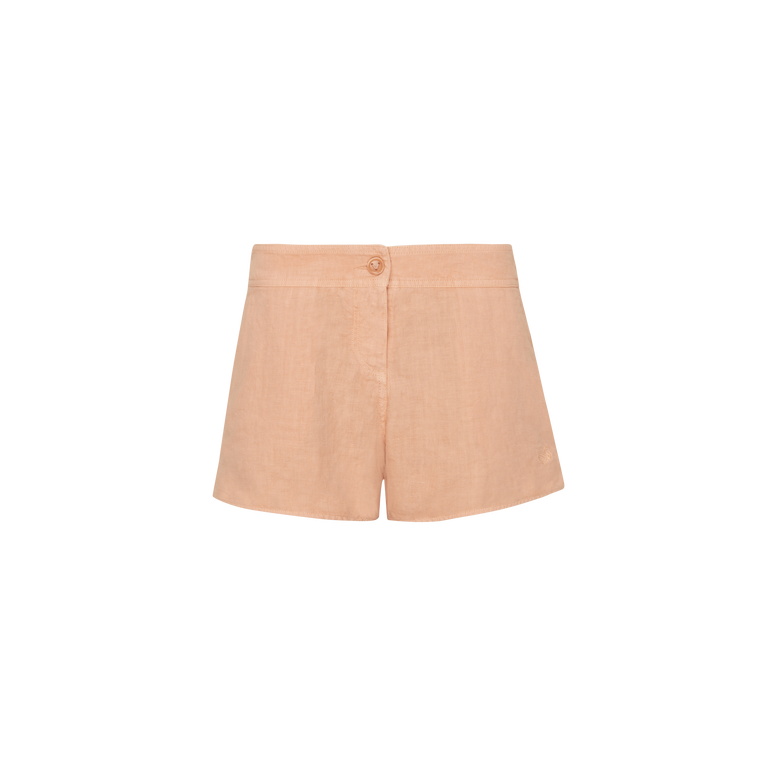 Vilebrequin Linen Bermuda Shorts In Pink