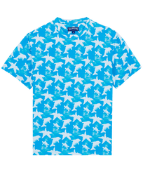 Homme AUTRES Imprimé - T-shirt homme en coton Clouds, Bleu hawai vue de face