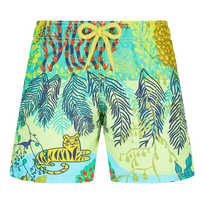 Bañador con estampado Jungle Rousseau para niño Jengibre vista frontal