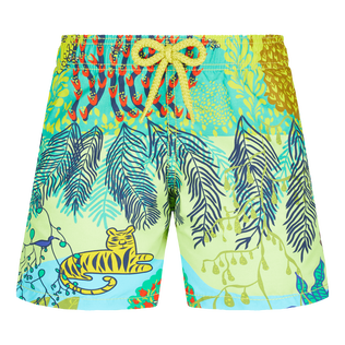Bañador con estampado Jungle Rousseau para niño Jengibre vista frontal