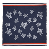 Unisex Big Towel Ronde des Tortues Navy front view