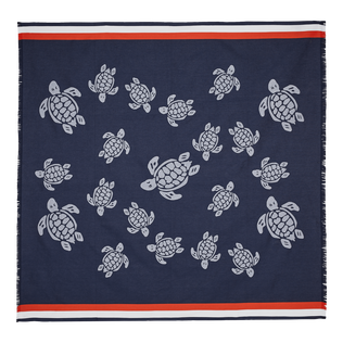 Unisex Big Towel Ronde des Tortues Navy front view