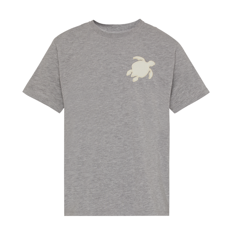 T-shirt Uomo In Cotone Turtle Patch - T-shirt - Portisol - Grigio