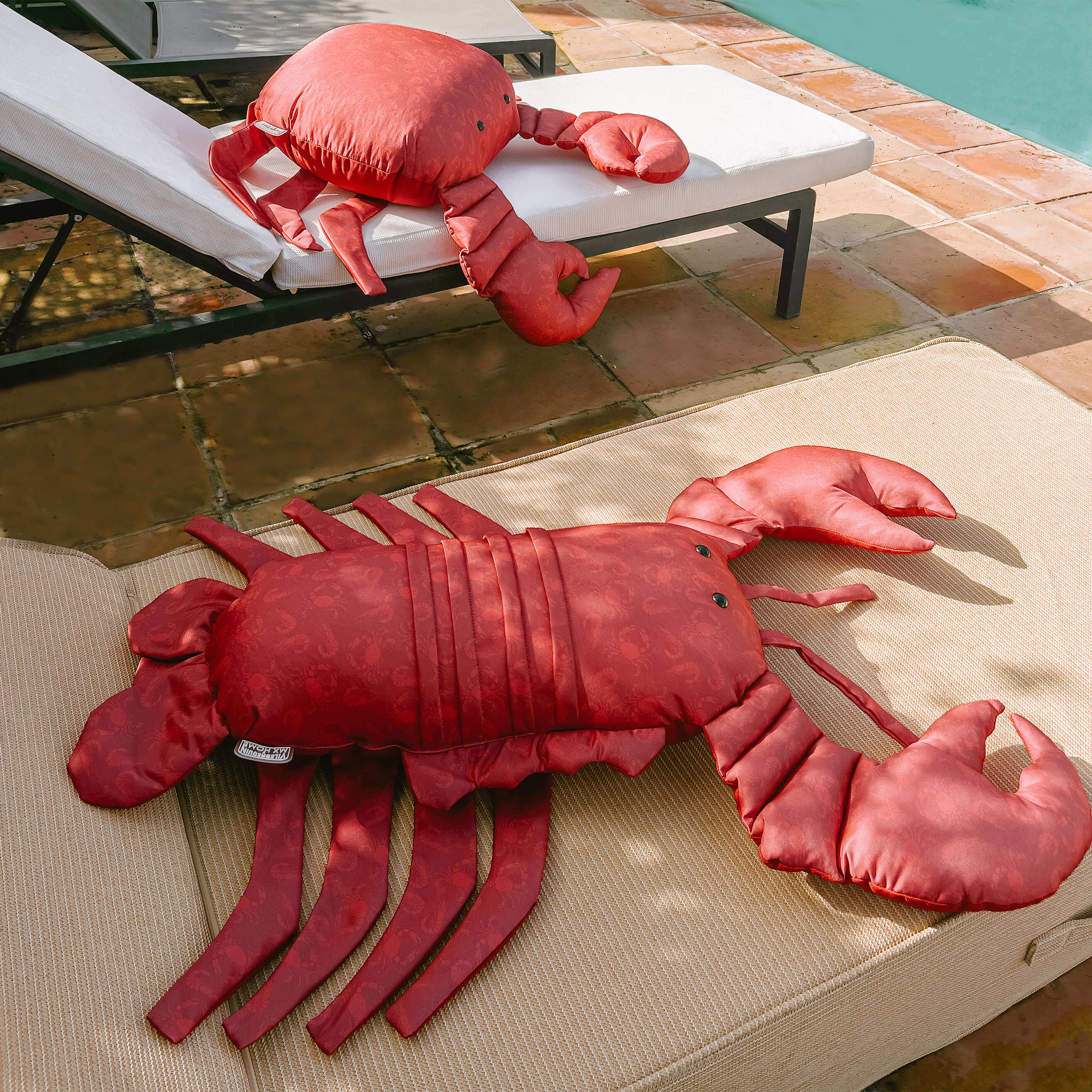 Red Lobster Cushion Crabs And Lobsters VBQ x MX HOME