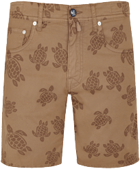 Ronde Des Tortues Bermudashorts für Herren Haselnuss Vorderansicht
