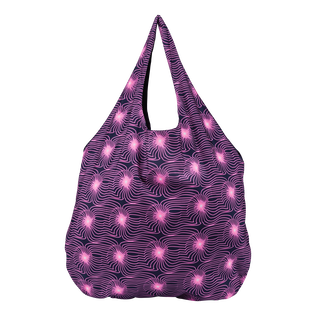 Bolsa de playa unisex con estampado Hypno Shell Azul marino vista trasera