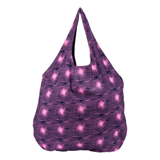 Others Printed - Unisex Beach Bag Hypno Shell, Navy back view
