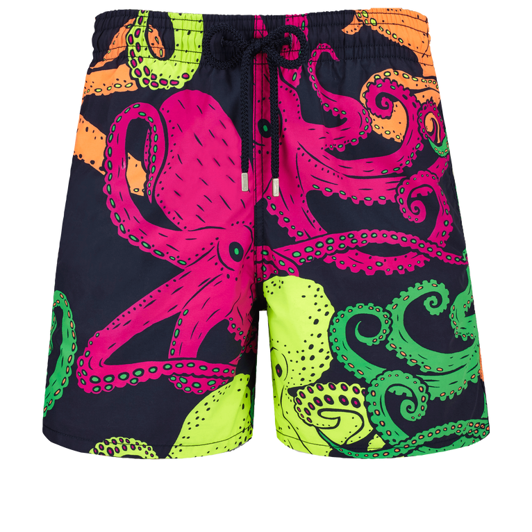 Men Swim Shorts Macro Octopussy - Moorea - Blue - Size XXXL - Vilebrequin