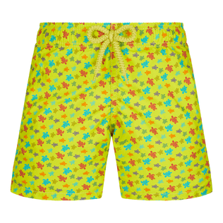 Boys Swim Shorts Micro Tortues Rainbow Ginger front view