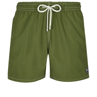Costume da bagno uomo tinta unita - Vilebrequin x Highsnobiety Basil vista frontale