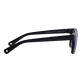 Gafas de sol de color liso unisex Azul marino vista trasera desgastada