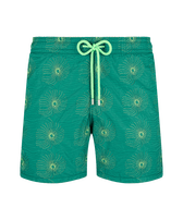 Men Embroidered Swim Trunks Hypno Shell - Limited Edition Linden front view