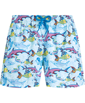 Pantaloncini mare bambino ultraleggeri e ripiegabili French History Thalassa vista frontale