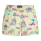 Women Swim short Jeux de Plage Yellow back view