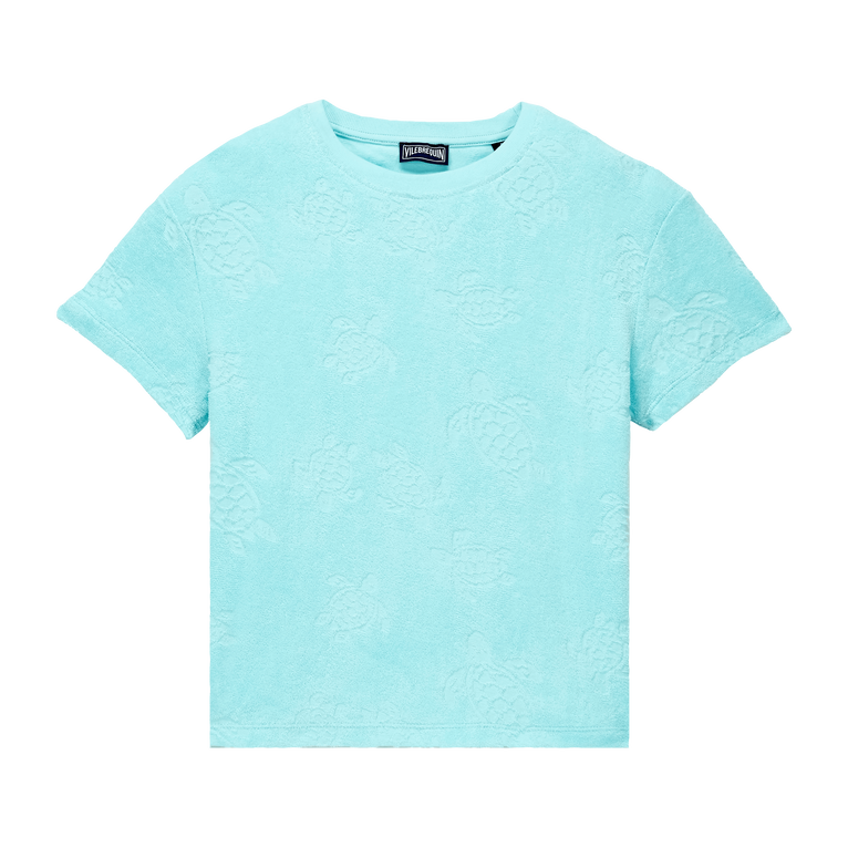 T-shirt Girocollo Bambini In Spugna Rondes Des Tortues - T-shirt - Gabinny - Blu