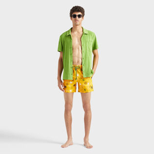 Men Swim trunks Embroidered Oursins Mango details view 1