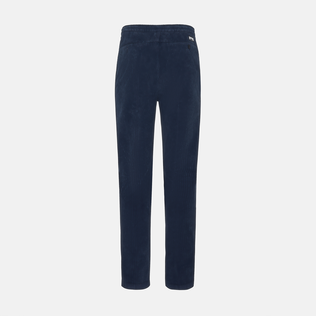 Pantaloni jogger uomo in velluto a coste grandi Vintage Blu marine vista posteriore