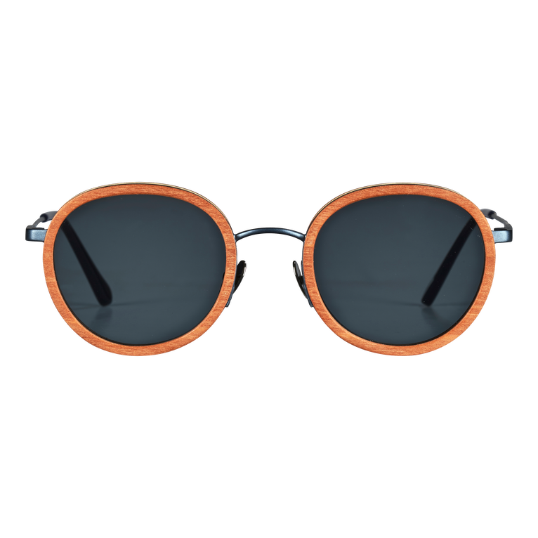 White Tulipwood Women And Men Sunglasses - Sunglasses - Victoire - Red - Size OSFA - Vilebrequin