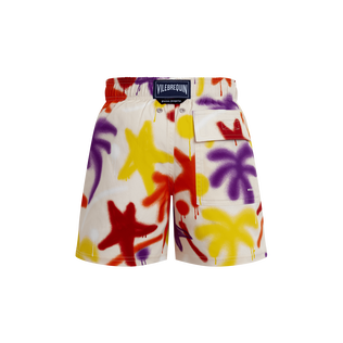 Boys Stretch Swim Shorts Spray Paint - VBQ x Palm Angels Porcelain 后视图