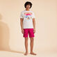 男士 Wave on VBQ Beach 棉质 T 恤 Off white 正面穿戴视图