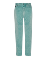 Men Vintage Faded 5-Pocket Corduroy Pants Ivy front view
