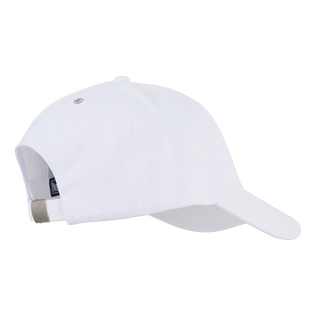 Gorra lisa unisex Blanco vista trasera