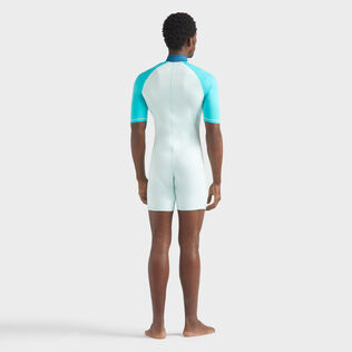 Rash guard intera uomo Tricolore Blue note vista indossata posteriore