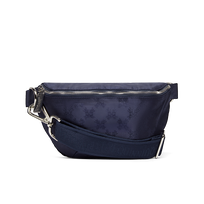 Waist Bag Turtle Monogram Azul marino vista frontal