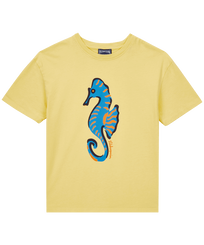 T-shirt en coton garçon Seahorse Tournesol vue de face