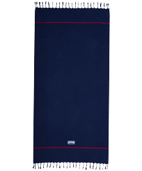 Kids Beach Towel Solid Navy front view