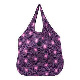Bolsa de playa unisex con estampado Hypno Shell Azul marino vista frontal