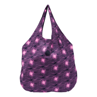 Others Printed - Unisex Beach Bag Hypno Shell, Navy front view
