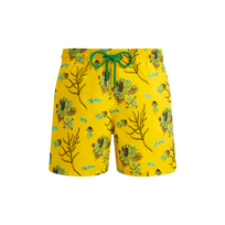 Men Swim Trunks Embroidered Medusa Flowers - Limited Edition Sun front view