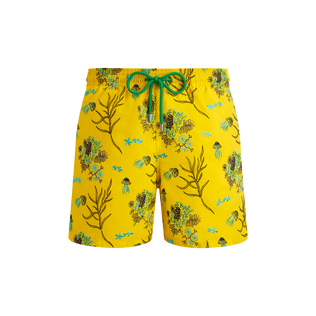 Men Swim Trunks Embroidered Medusa Flowers - Limited Edition Sun front view