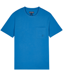 Camiseta de algodón orgánico de color liso para hombre Earthenware vista frontal