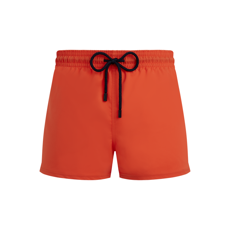 Men Swimwear Short And Fitted Stretch Solid - Swimming Trunk - Man - Orange - Size XXXL - Vilebrequin