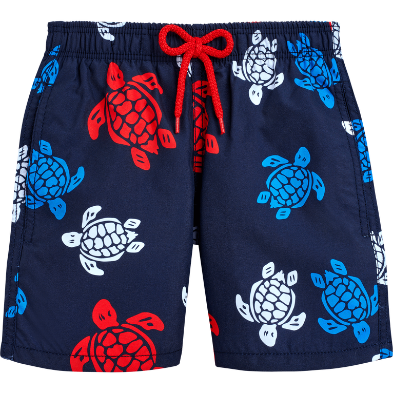Boys Swim Shorts Tortues Multicolores - Swimming Trunk - Jim - Blue - Size 12 - Vilebrequin