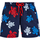Boys Swim Trunks Tortues Multicolores Navy front view