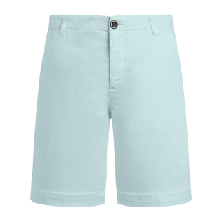 Men Tencel Bermuda Shorts Solid Thalassa front view