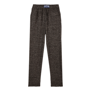 Unisex Linen Jersey Pants Solid Heather anthracite back view