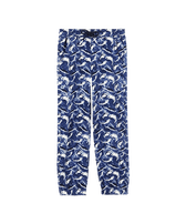 男童 Requins 有机棉慢跑长裤 Navy 正面图