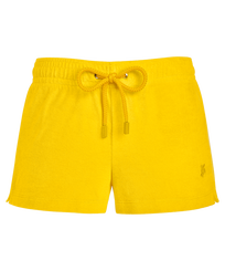 Women terry cloth Shorty solid - Vilebrequin x JCC+ - Limited Edition Citron front view