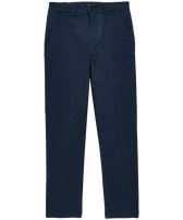 Pantalon chino garçon uni Bleu marine vue de face
