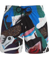 Pantaloncini mare uomo Séduction - Vilebrequin x Deux Femmes Noires Multicolore vista frontale