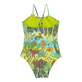 Girls One piece Printed - Girls One-piece Swimsuit Jungle Rousseau, Ginger back view
