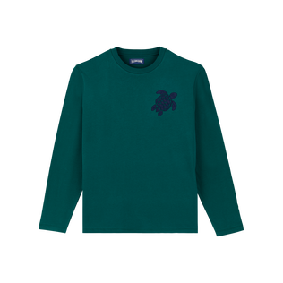 Men Cotton Long Sleeves T-shirt Embroidered Turtle Ivy 正面图