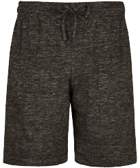 Solid Unisex-Bermudashorts aus Leinenjersey  Vorderansicht