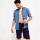 Men Jogging Gabardine Bermuda Shorts Blue details view 1
