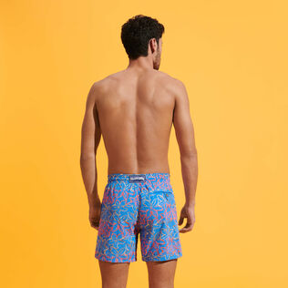 Men Swim Shorts Embroidered Raiatea - Limited Edition Earthenware back worn view