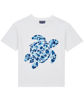男童 Turtles Leopard T 恤 White 正面图